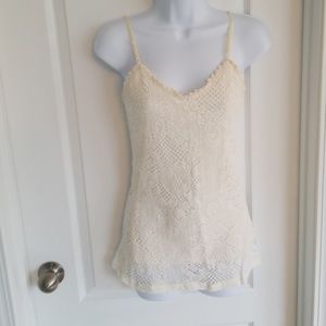 Cream Lace Tank